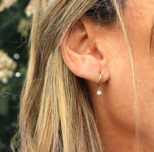 Pendientes de Oro 18K | Circonia Cúbica